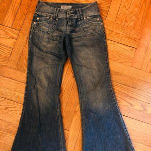Open flare jeans